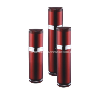 Wine Red Empty Cosmetic Packaging Lotion Pump Bottle